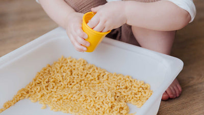 Learning through play with dry pasta