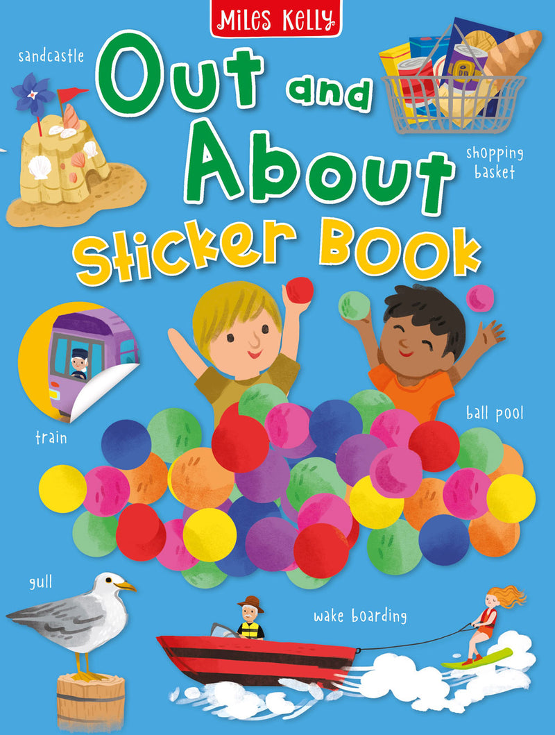 Out and About Sticker Book cover by Miles Kelly Children&