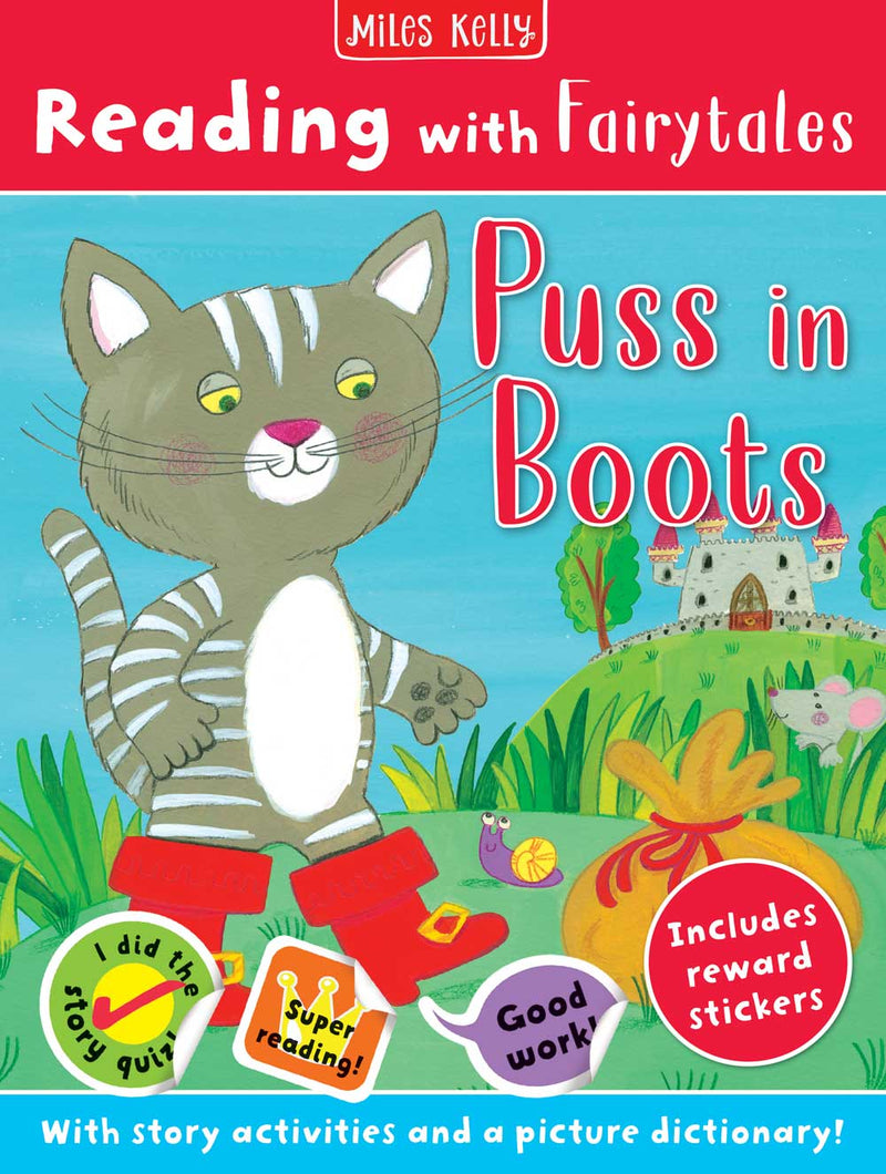 Reading with Fairytales: Puss in Boots cover by Miles Kelly Children&