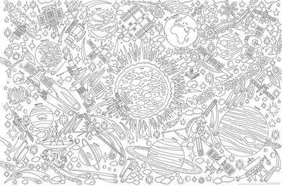 World's Biggest Colour-in: Space