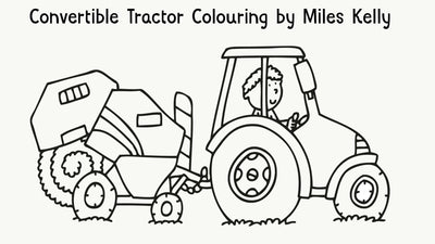 Convertible Tractor colouring sheet