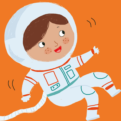 Astronaut illustration – space books for kids – Miles Kelly