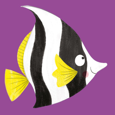 Angelfish illustration – sea life and ocean animals books for kids – Miles Kelly