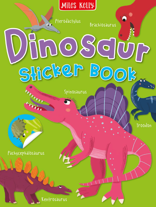 Dinosaur Sticker Book cover by kids&