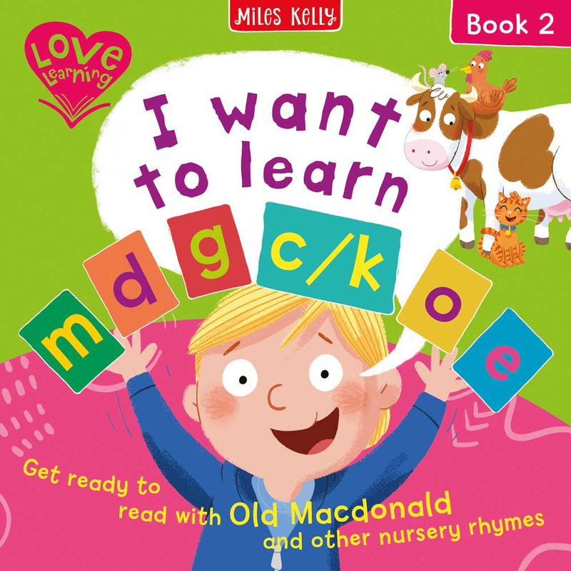 I want to learn: m d g c/k o e (Book 2) book cover by Miles Kelly Children&