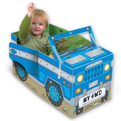 Convertible Four-wheel Drive – Sit-in Car & Adventure Storybook & Playmat for 3–6 Years