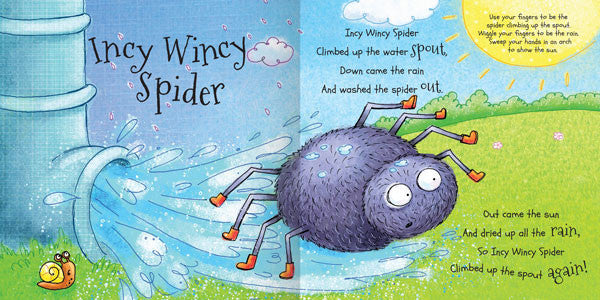 My Rhyme Time Incy Wincy Spider and other playing rhymes - Miles Kelly
 - 2