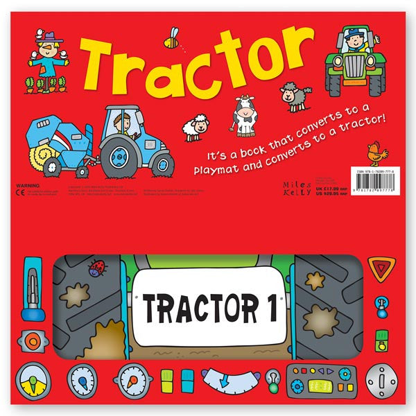 Convertible Tractor – Farm Playmat & Sit-in Tractor & Farmyard Animal Story for 3–6 Years