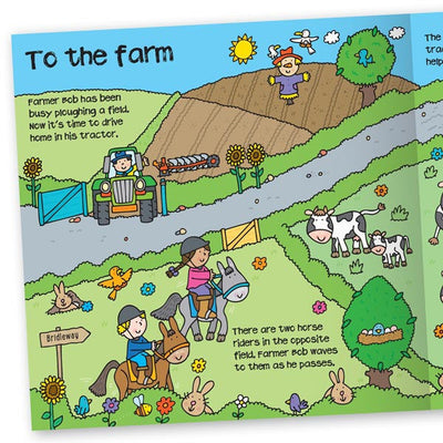 Convertible Tractor – Farm Playmat & Sit-in Tractor & Farmyard Animal Story for 3–6 Years