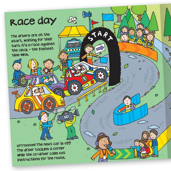 Convertible Race Car – Sit-in Car & Fun Playmat & Racing Storybook for 3–6 Years
