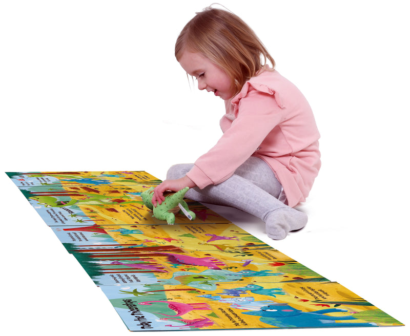 Convertible Dinosaur – Story Book & Sit-in Dino & Playmat for 3–6 Years