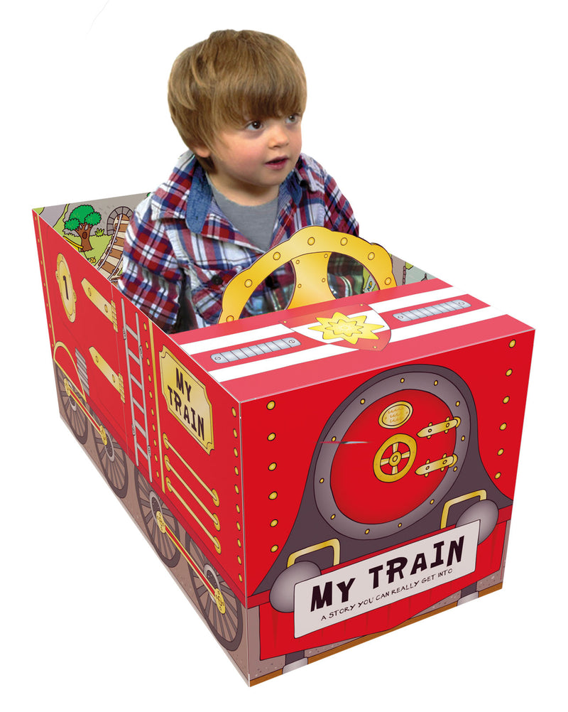 Convertible Train – Sit-in Train & Playmat & Storybook for Preschoolers