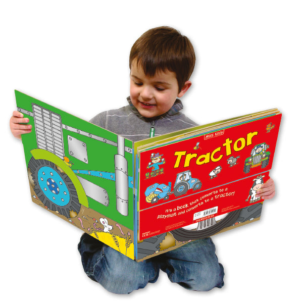 Convertible Tractor – Farm Playmat & Sit-in Tractor & Farmyard Animal Story for 3–6 Years